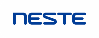 Neste logo white drop bg
